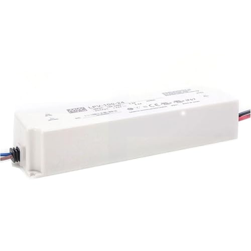 Image of LPV-100-24 24V 4.2A 100.8W AC-DC LED Driver Industrial Power Supply | IP67 Waterproof | Fanless Cooling | Outdoor Lighting