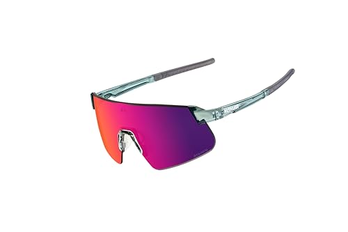 [ALTALIST] �A���^���X�g HAYATE R2(�n���e �A�[�� �c�[) �~���[�����Y (Glossy Clear Gray Temple Dark Red Mirror Lens)