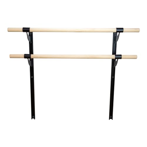 VITA Barre Wall-Mounted Double Ballet Barre, Traditional, 28 Ft Bar, Wood | Adjustable Height, Made in USA, Home, Studio or Gym Exercise Equipment for Kids & Adults | Dance, Fitness, Pilates
