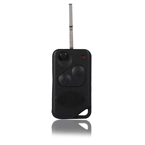 P38 Key Fob Kit, Remote Keyless Folding Key Shell Case Fob Replacement 2 Buttons Fit for Land Rover Range Rover P38