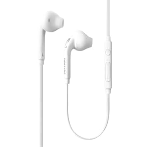 Samsung (2 Pack OEM Wired 3.5mm White Headset with Microphone, Volume Control, and Call Answer End Button [EO-EG920BW] Galaxy S6 Edge+ / S5, Galaxy Note 5/4 / Edge (Bulk Packaging)