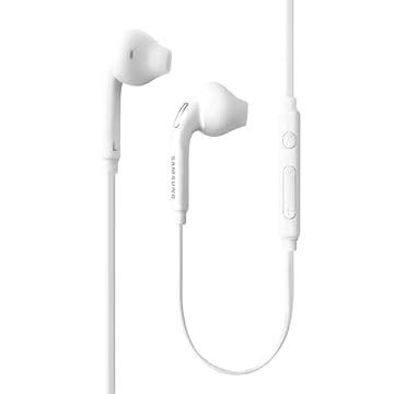 Samsung (2 Pack) OEM Wired 3.5mm White Headset with Microphone, Volume Control, and Call Answer End Button [EO-EG920BW] for Samsung Galaxy S6 Edge+ / S6 / S5, Galaxy Note 5/4 / Edge (Bulk Packaging)