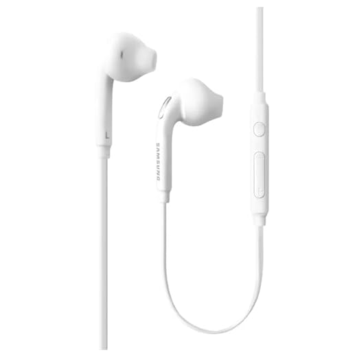 SAMSUNG (2 Pack) OEM Wired 3.5mm White Headset with Microphone, Volume Control, and Call Answer End Button [EO-EG920BW] for SAMSUNG Galaxy S6 Edge+ / S5, Galaxy Note 5/4 / Edge (Bulk Packaging)