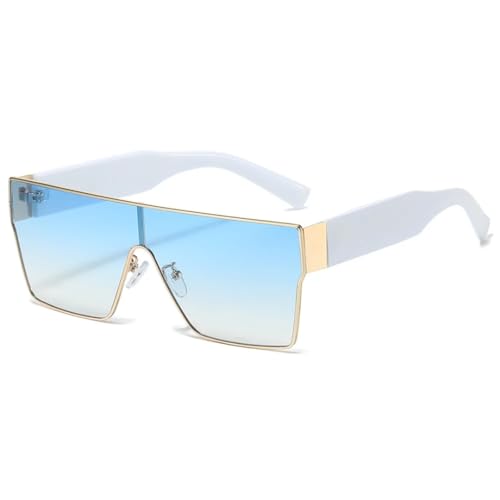 Lunettes de soleil tendance style unisexe monture miroir mode été