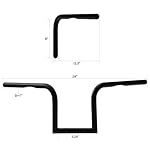 Ainoli-8-Rise-1-Handlebars-Handle-bars-Fits-XL883-Black-Iron