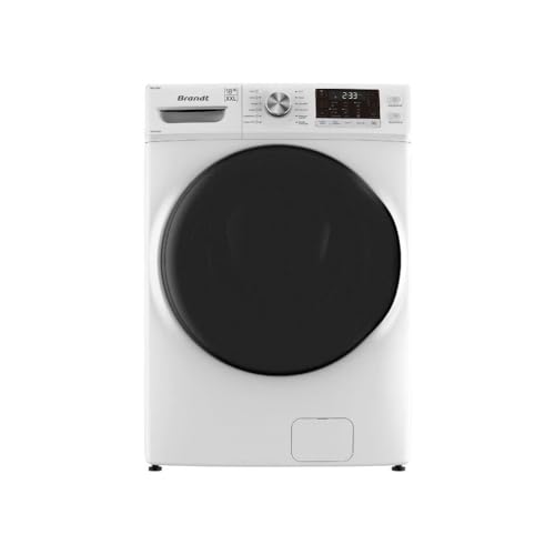 Lave-linge hublot BRANDT WFB218QW - 18 kg - Induction - L70cm - 1000 trs/min - Blanc