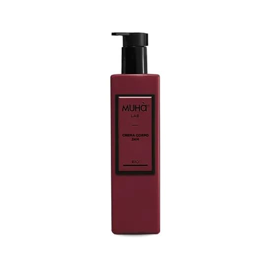 MUHA' Ekologiczny krem do ciała, zapach kwiatów bawełny, kojący nawilżający, odpowiedni do delikatnej i wrażliwej skóry, 230 ml