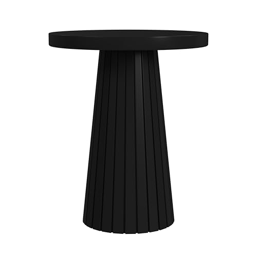 Spatial Order Black Mango Wood End/Side Round Table by Spatial Order - Used condition - US$79.71