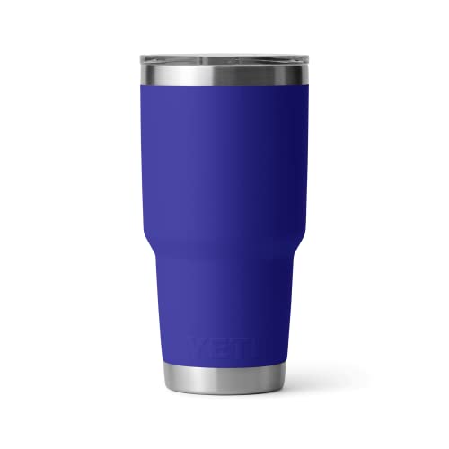 Image of YETI Rambler 30 oz Tumbler Retired Colors, Stainless Steel, Vacuum Insulated with MagSlider Lid, Offshore Blue