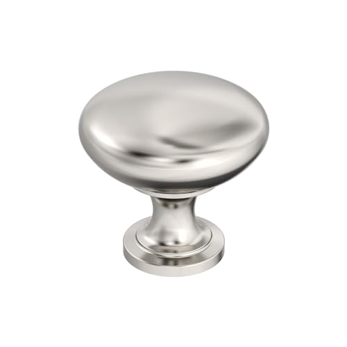 Image of Amerock 25 Pack 1-1 /4 inch Round Edona Polished Nickel Cabinet Knob