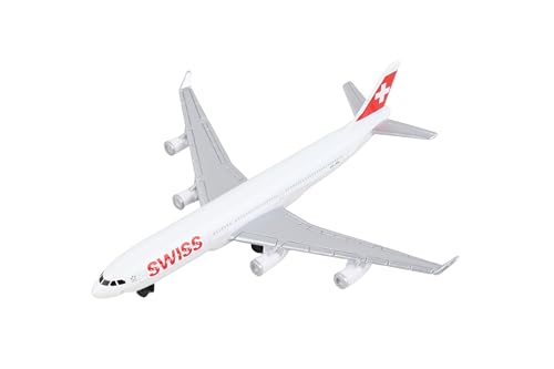 Daron Swiss Single Plane Die-Cast Metal S Airplane Model Toy with Plastic Parts for Kids Ages 3+ - Image 3