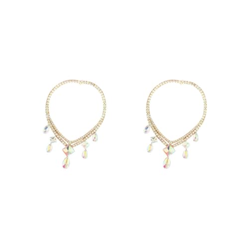 Collier de danse du ventre avec strass Style B au design scintillant pour tenue de scène