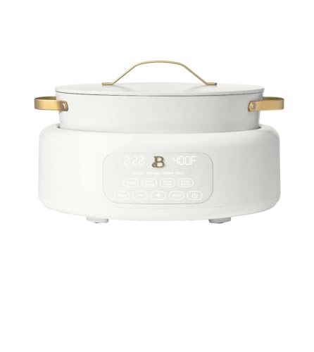 Beautiful by Drew Barrymore 6qt Electric Multi-Cooker, 10-in-1, 7 Preset Functions, White