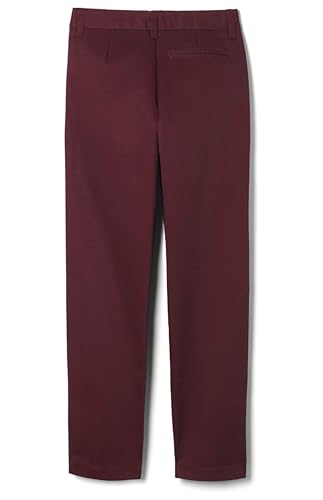 Image of French Toast Boys' Adjustable Waist Relaxed Fit Twill Pant | school uniform pants, no need to iron, double knees for durability, typically fit boys ages 2-14