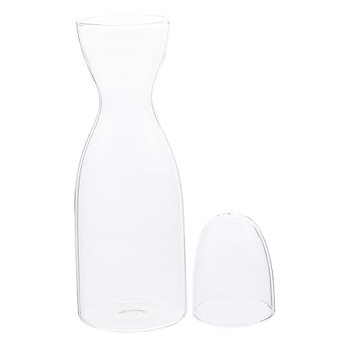 BRIGHTFUFU 1 Set Creative Humanoid Transparent Glass Kettle Clear Nightstand Carafe Ice Tea Pitcher Catering Drink Carafe Night Water Carafe Cold Water Pitcher Orange Juice Jar Cup