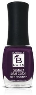 Barielle Protect Plus Color Nail Polish - Edgy, A Deep Purple Nail Color with Prosina .45 ounces