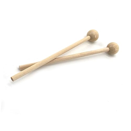 Par de baquetas de madera para batería, agarre cómodo, principiantes miniatura 4