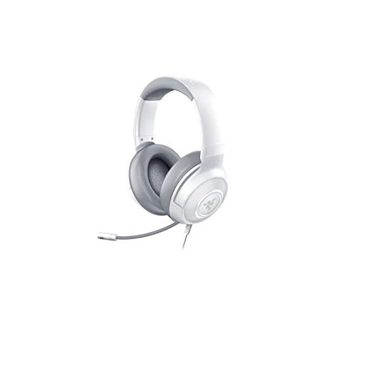 Razer Kraken X Ultralight Gaming Headset: 7.1 Surround Sound Capable - Lightweight Frame - Integrated Audio Controls - Bendable Cardioid Microphone - for PC, PS4, Nintendo Switch - Mercury White