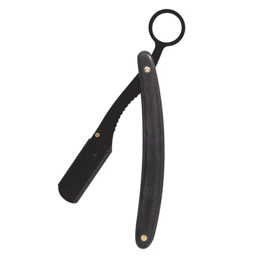 Abaodam 折りたたみ式ヴィンテージ理容刀架 メンズ手動シェーバー 髭剃り用顔剃りツール コンパクト軽量 携帯便利 サロン 旅行 アウトドア