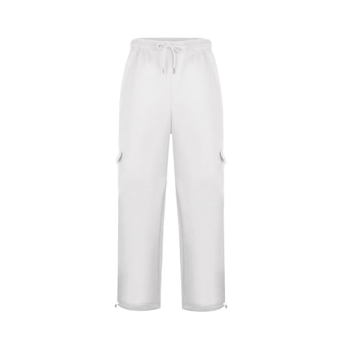 Men's Jogging Cargo Pants Wide Elastic Waist Pants with Multi-Pocket Fit Drawstring Casual Trousers3