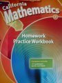 California Mathematics 3 Homework Practice Workbook 0021063664 Book Cover