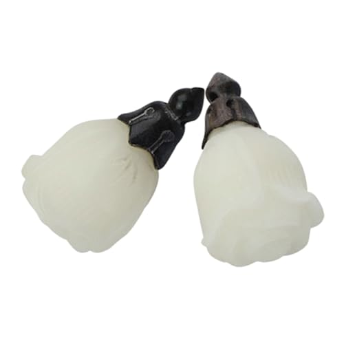 Charms tulipe en bodhi 2pcs pour créer vos propres colliers d'été bohèmes