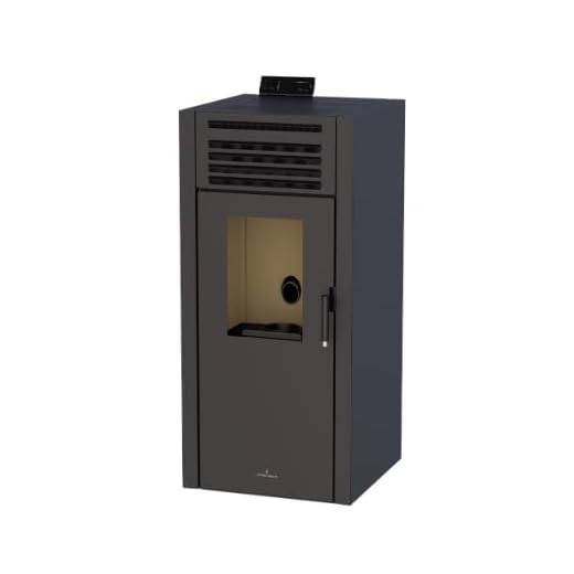 BRICOSOL ESTUFA PELLET BRONPI MODELO ADEL COLOR NEGRO