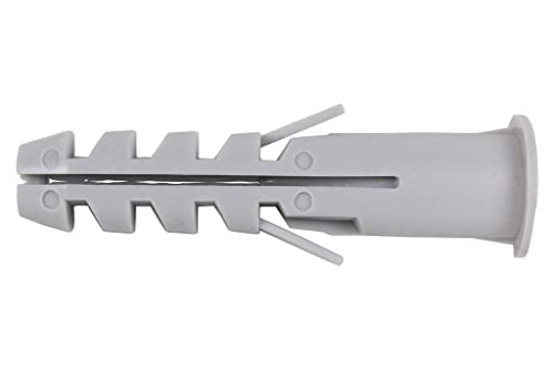 CABLEPELADO Taco de Nylon, Tacos de Pared para Tornillos, para Fijar lámparas, Cuadros, Diámetro de 6 mm, Longitud de 30 mm, Apto para para Paneles de Yeso, Ladrillo, Hormigón,54 Unidades