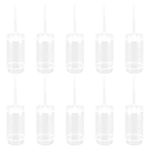 Tofficu Cake Push Pop Containers with Lids 20 Pack Reusable Plastic Cake Pop Molds 6.7 Inch Tall Baking Cylinders for Desserts Cupcakes and Homemade Treats
