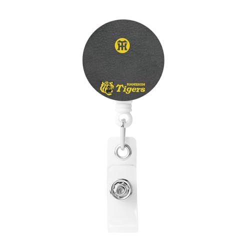 吊り下げ名札用リール 阪神タイガース 名札ホルダー IDカードホルダ 伸縮式バックル 軽量 クリップ付き 胸に固定 円形 人気 おしゃれ 名札入れ 定期入れ パスケース 社員証 通行証 落下防止 プレゼント 最長58cm