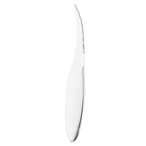 TOPBATHY 1 Pc Cortador De Gambas Herramienta Limpiadora De Gambas Cuchillo Limpiador De Gambas Abridor De Cáscara De Ostras Colador De Cocina Camarón Artilugio Silver Acero Inoxidable