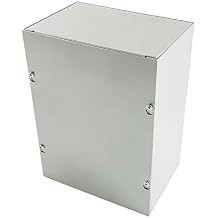 FixtureDisplays Sheet Metal Junction Box with Lift-Off Screw Cover, 6 x 8 x 4" 15965-NPF