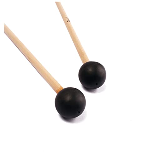 Baquetas pequeñas de madera con cabeza de caucho miniatura 3