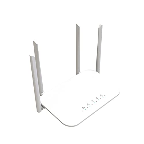 Vjsujehgy LC117 4G CPE 4G WiFi Router Tarjeta SIM Hotspot CAT4 32 Usuarios RJ45 WAN LAN MóDem InaláMbrico LTE Router Enchufe de la UE (LC117-EU)