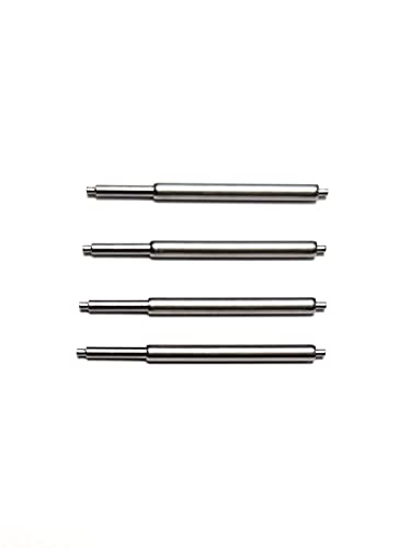 4 Pieces 26-32mm Stainless Steel Adjustable Compression Spring Bar Watch Band Pins for Attaching Watch to Band