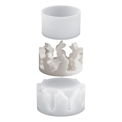 Molde De Portavelas De Conejo,Molde De Silicona Para Decoracion De Conejo De Pascua | Decoración De Mesa Para Pascua | Para Hogar, Casa De Campo, Sala De Estar, Dormitorio, Cocina, Balcón, Jardín, Pat