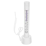 DECORNIJIA Schwimmendes Reptilien Thermometer Weiß Präzise Wasser Temperaturanzeige Langlebig und...