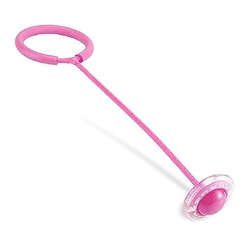 KG Enterprise Skip Ball Sports Swing Ball Jump Rope Dance Flash Kids Exercise Balance Hoop Jump Toy One Leg Jumping Ring for Boys and Girls (Multicolor)