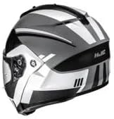 Rear view of the HJC C91N KAON MC5 XL helmet, showing the exhaust vents and graphic pattern.