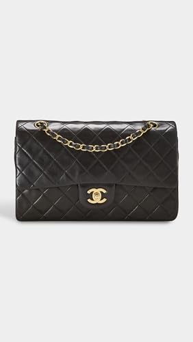 CHANEL Women's Pre-Loved Black Lambskin 2.55 Shoulder Bag 10"2