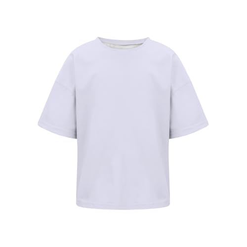 Girls Short Sleeve T Shirts 2025 Kids Summer Trendy Athletic Oversized Tee Tops Teen Casual Crewneck Active Sports Activewear2