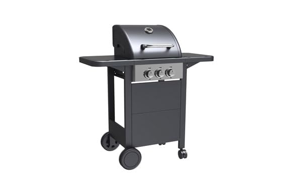 IRONSIDE GARDEN Barbacoa Gas 2 QUEMADORES + 1 Parrilla