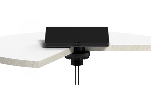 Contrôleurs tactiles IP Logitech sur table de réunion avec support pivotant - 2
