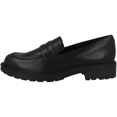 Clarks Damen Orinoco2 Penny Loafer, Black Leather, 39 EU