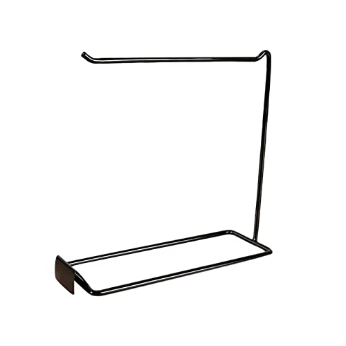 F Fityle Organizzatore di Gioielli da banco, Supporto per scaffali in Ferro Moderno da appoggio, espositore da Appendere per Bracciale, Occhiali con Ciondolo, 1 Riga Nera