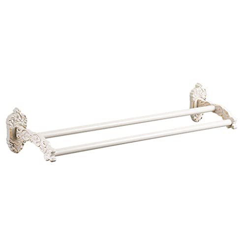 Porte-serviettes en aluminium traité anti-corrosion à double barre tendance