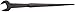 Martin 209A High Carbon Steel 1-1/2" Opening 15 Degree Angle Construction Wrench, 19" Overall Length, Industrial Black Finish