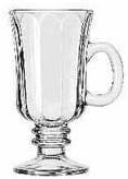 COFFEE IRISH W/OPTIC 8.25, CS 2/DZ, 08-0527 LIBBEY GLASS, INC. GLASSWARE