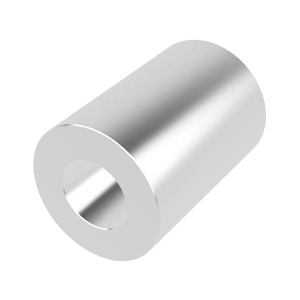 Aluminum Spacer 1" OD x 1/2" ID x Choose Your Length, Round Spacer Unthreaded Standoff Bushing Plain Finish, Fits Screws Bolts 1/2" or M12 by Metal