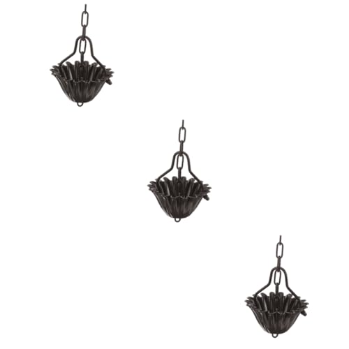 SUPVOX 3pcs Aluminum Alloy Rain Chain for Gutters Decorative Rain Chains Novelty Design Easy Installation Outdoor Decor
